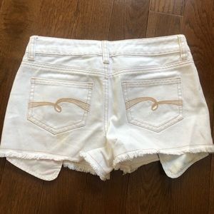 Justice Bottoms - girls jean shorts with red white and blue Justice Bottoms - girls jean shorts with red white and blue